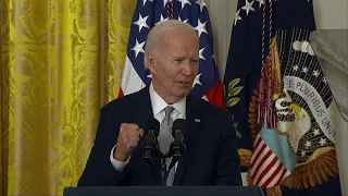 Biden speaks at a Presidential Citizens Medal Ceremony