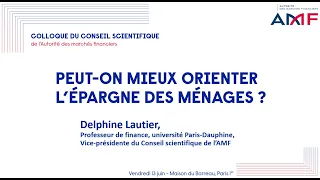 Colloque du Conseil scientifique de l&#39;AMF 2025 - Mot d&#39;accueil de Delphine Lautier