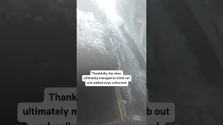 GOPRO INC. Skier&#39;s GoPro Captures Fall Into Hidden Waterfall