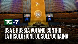 Usa e Russia votano contro la risoluzione UE sull’Ucraina