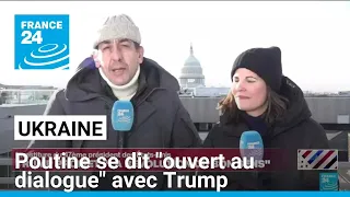 Poutine se dit &quot;ouvert au dialogue&quot; avec Trump pour obtenir une &quot;paix durable&quot; en Ukraine