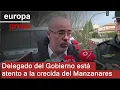 Delegado del Gobierno está atento a la crecida del Manzanares, pero también a las del Jarama