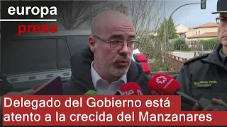 Delegado del Gobierno está atento a la crecida del Manzanares, pero también a las del Jarama