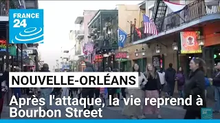 BOURBON CORP. Nouvelle-Orléans : après l&#39;attaque, la vie reprend à Bourbon Street • FRANCE 24