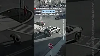 ❗Impactante momento en que un conductor atropella y se da a la fuga