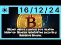 Bitcoin vuelve a marcar otro máximo histórico. Quieren redefinir los satoshis y llamarlos Bitcoin.