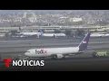 FEDEX CORP. - Avión de Fedex aterriza de emergencia en Nueva Jersey tras impactar con un ave | Noticias Telemundo