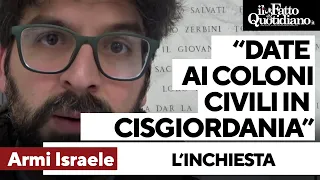 &quot;Armi italiane finite in mano ai coloni israeliani in Cisgiordania&quot;, l&#39;inchiesta di Altraeconomia