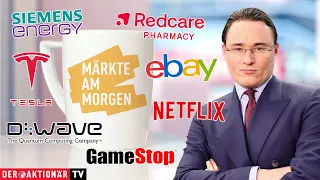 SIEMENS ENERGY AG NA O.N. Märkte am Morgen: Siemens Energy, Redcare Pharmacy, D-Wave, Rigetti, Gamestop, Ebay, Netflix, Tesla