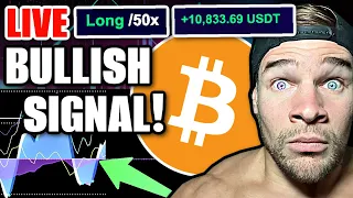 BITCOIN LIVE CRYPTO TRADING - Bitcoin Bouncing From KEY SUPPORT! Bullish SIGNAL Printing NOW!