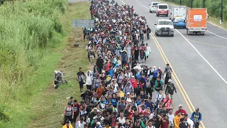 DIA El Día del Migrante en México toma a miles de personas intentando afanosamente llegar a la frontera