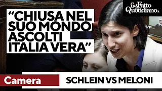 Schlein alla premier: &quot;Chiusa nel favoloso mondo di Ameloni, ha smesso di ascoltare l&#39;Italia vera&quot;