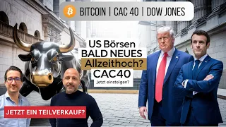 BITCOIN Trump Pump: Jetzt Gewinne sichern? Dow Jones | Bitcoin | CAC 40