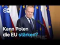 Polens Pläne für die EU-Ratspräsidentschaft | DW Nachrichten