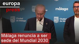Málaga renuncia a ser sede del Mundial 2030