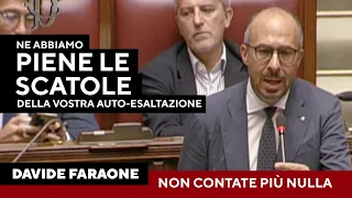 Faraone vs Meloni: &quot;Ne abbiamo piene le scatole della vostra autocelebrazione, non contate nulla&quot;