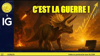 CAC40 INDEX Trading CAC40, SP500, NASDAQ (13/06/25): c&#39;est la guerre, krach ou opportunité?