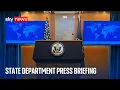 US State Department holds media briefing