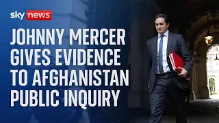 MERCER INTERNATIONAL INC. Afghanistan Inquiry live: Minister for Veterans&#39; Affairs Johnny Mercer gives evidence