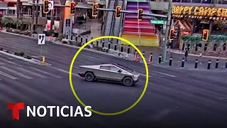 Este fue el recorrido del vehículo antes de la explosión en Las Vegas | Noticias Telemundo