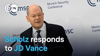 STRONG Scholz offers strong rebuke to JD Vance, reaffirms support for Ukraine | DW News