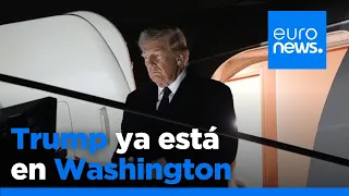 Trump llega a Washington y los organizadores se apresuran a trasladar la toma de posesión al …