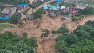 Heavy rains in South Korea leave at least 17 dead and 11 others missing