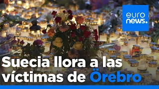 VELAS Tiroteo masivo en Suecia: Los habitantes de Örebro encienden velas en homenaje a las víctimas