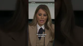 First lady Melania Trump voices support for the Take It Down Act