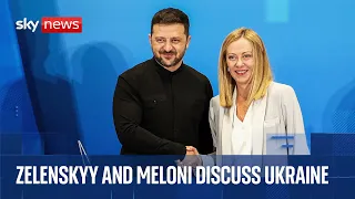 Zelenskyy and Italian PM news conference