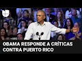 “Está hablando de compatriotas”: Obama critica los insultos a Puerto Rico en el mitin de Trump