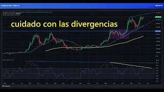 BITCOIN Muchas divergencias en los graficos mensuales y semanales de #bitcoinprice #bitcoin 👉 #btc CUIDADO