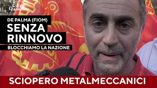 A Napoli lo sciopero dei metalmeccanici: &quot;Senza rinnovo CCNL blocchiamo la nazione&quot;