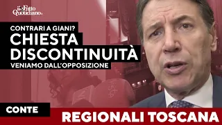 Regionali Toscana, Conte: &quot;Giani? Veniamo dall&#39;opposizione, chiesto segnale di forte rinnovamento&quot;