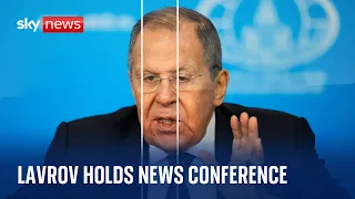 Russian Foreign Minister Sergei Lavrov holds his annual news conference in Moscow - Watch live