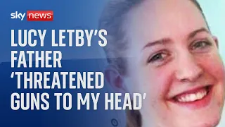 DAD Lucy Letby&#39;s dad &#39;threatened guns to my head&#39; during meeting, hospital boss tells inquiry