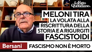 Bersani: &quot;Il fascismo non è morto nel 45. Meloni tira la volata a rigurgiti fascistoidi&quot;