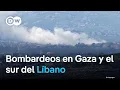 Israel bombardea partes de Gaza y el sur del Líbano