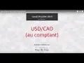 Idée de Trading : achat USD/CAD [au comptant]