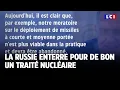 La Russie enterre pour de bon un traité nucléaire｜LCI