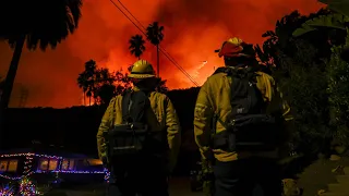 Refuerzan seguridad con la Guardia Nacional en la zona cero de los incendios de California