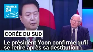 Corée du Sud : Yoon, &quot;profondément frustré&quot;, confirme qu&#39;il se retire après sa destitution