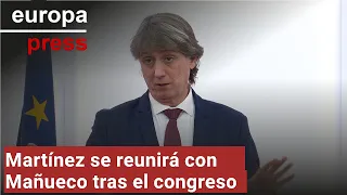 Martínez se reunirá con Mañueco tras el congreso