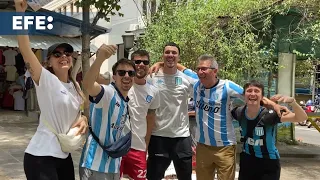 COPA HLD. Aficionados de Racing esperan &quot;copar&quot; Asunción en la final de la Copa Sudamericana