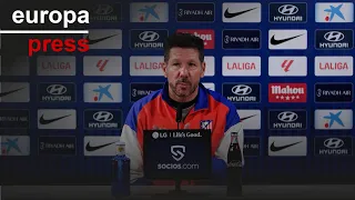 Simeone: &quot;Soy muy feliz donde estoy y siento al equipo con una gran energía&quot;