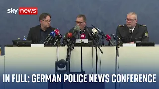 THE MARKET LIMITED Police and prosecutors hold news conference after German Christmas market attack - Watch in full