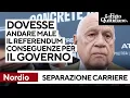 Nordio: "Se Referendum separazione carriere magistrati andasse male consegenze per il governo"