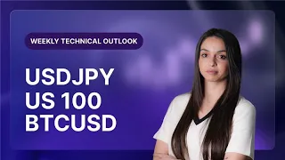 USD/JPY Technical Outlook on USDJPY, US 100, BTCUSD