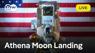 SUN Live: Moon landing of Athena lunar lander to explore pitch-black crater that never sees the sun