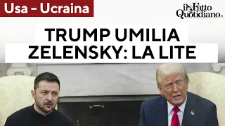 Dalla accuse alla lite, i cinque minuti dello scontro tra Trump a Zelensky nello Studio Ovale